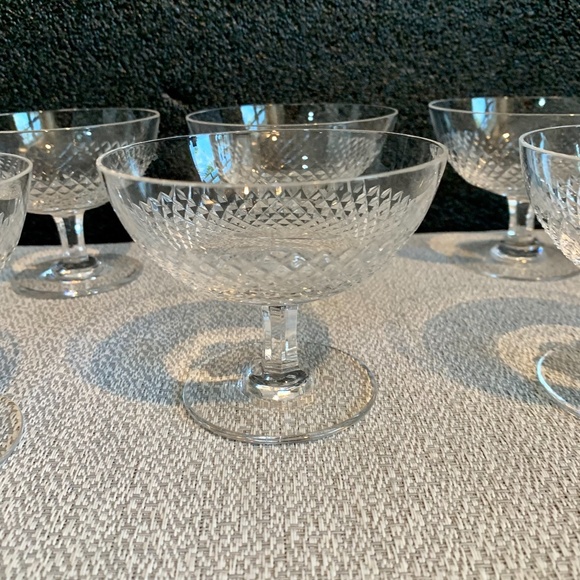 Mid-Century Modern Crystal Stemware Barware Sherbet - Set of 6 - Picture 6 of 7